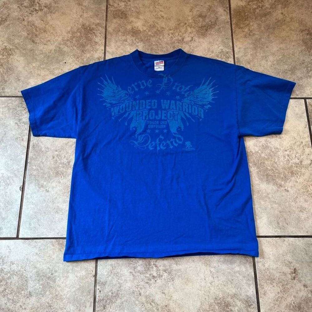 Wounded Warrior Project Blue Graphic T-Shirt size XL